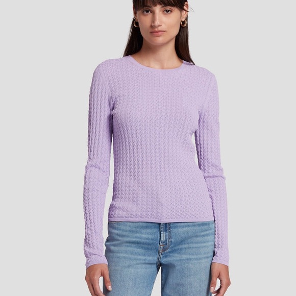 7 for all Mankind Lacy Stitch Sweater - Picture 1 of 6